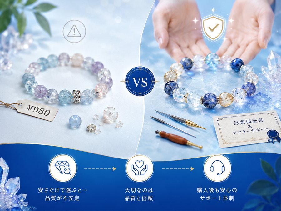 安さだけで選ぶことと品質・信頼・アフターサポートの比較